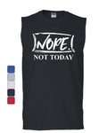 Nope Not Today Muscle Procrastination Lazy Funny - Adult & Kids T-Shirts, Sweatshirts & Hoodies apparel design preview 1