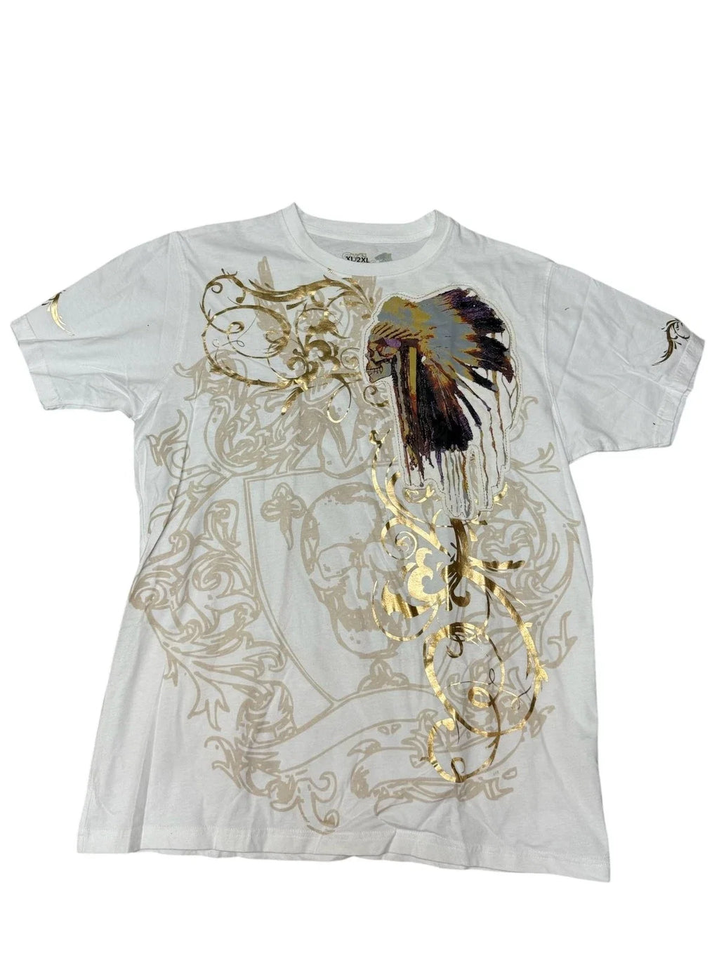 Vintage y2k Imperious Mens 2XL White Skull cross - Adult & Kids T-Shirts, Sweatshirts & Hoodies apparel design preview 1
