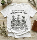 I Am Not As Mean Would Like To Be Funny Sarcastic - Adult & Kids T-Shirts, Sweatshirts & Hoodies apparel design preview 1