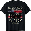 250 Years US Flag 250th Anniversary American Birthday - Adult & Kids T-Shirts, Sweatshirts & Hoodies apparel design preview 1