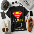 Personalised Super Dad Father Day Birthday Gift - Adult & Kids T-Shirts, Sweatshirts & Hoodies apparel design preview 1