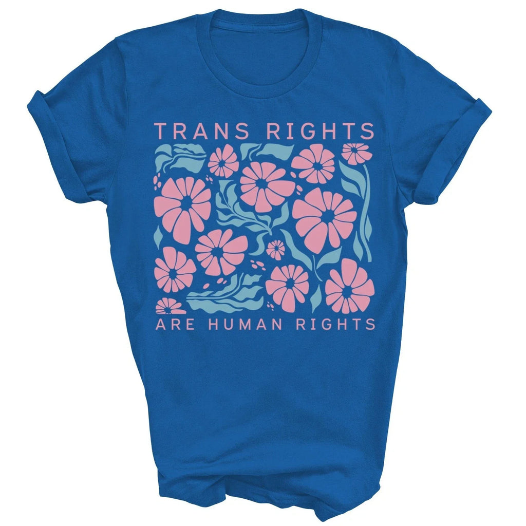 Trans Rights Are Human Lgbtq Pride Transgender Gift - Adult & Kids T-Shirts, Sweatshirts & Hoodies apparel design preview 1