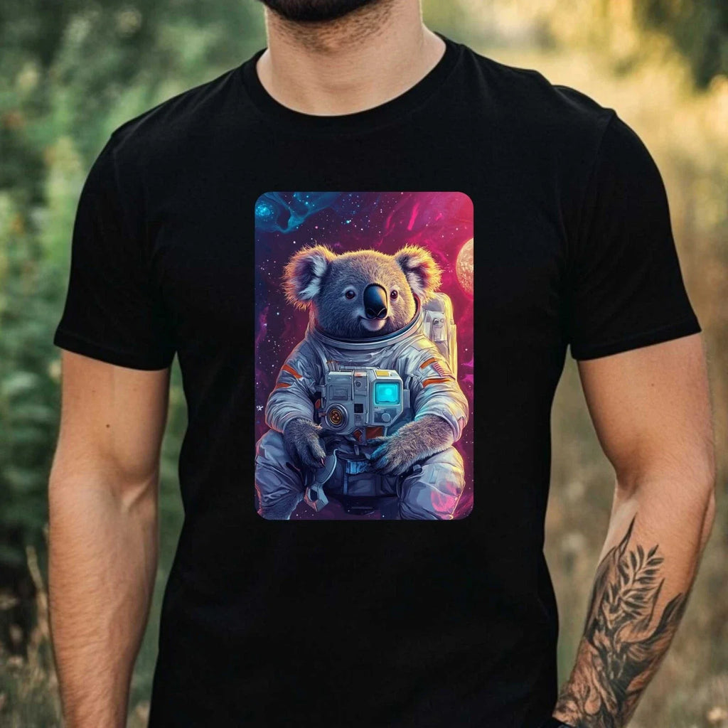Mens Koala Astronaut Print Cotton Size XS to 5XL - Adult & Kids T-Shirts, Sweatshirts & Hoodies apparel design preview 1