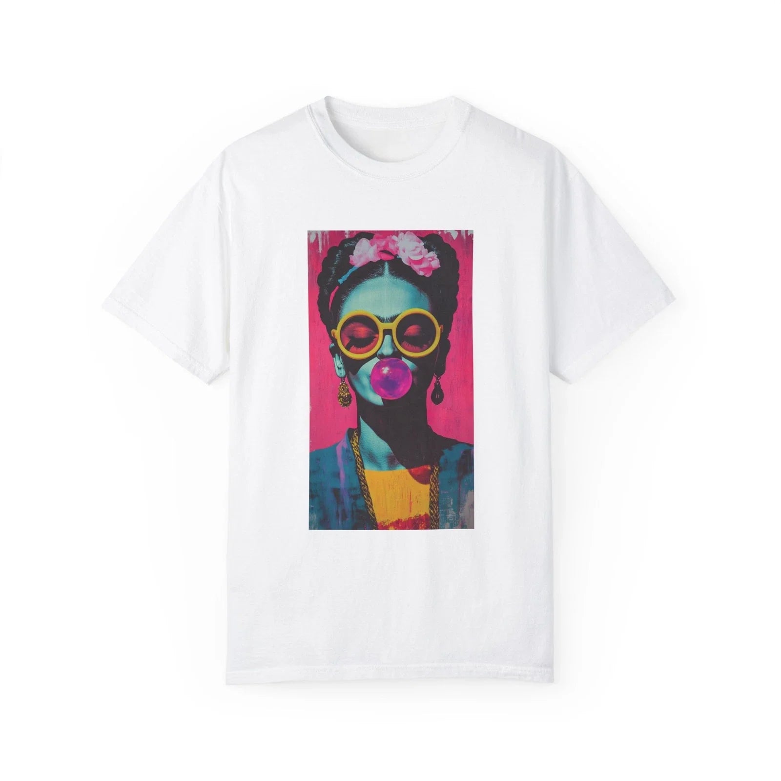 Frida Popart Retro Kahlo Colorful Graphic - Adult & Kids T-Shirts, Sweatshirts & Hoodies apparel design preview 1