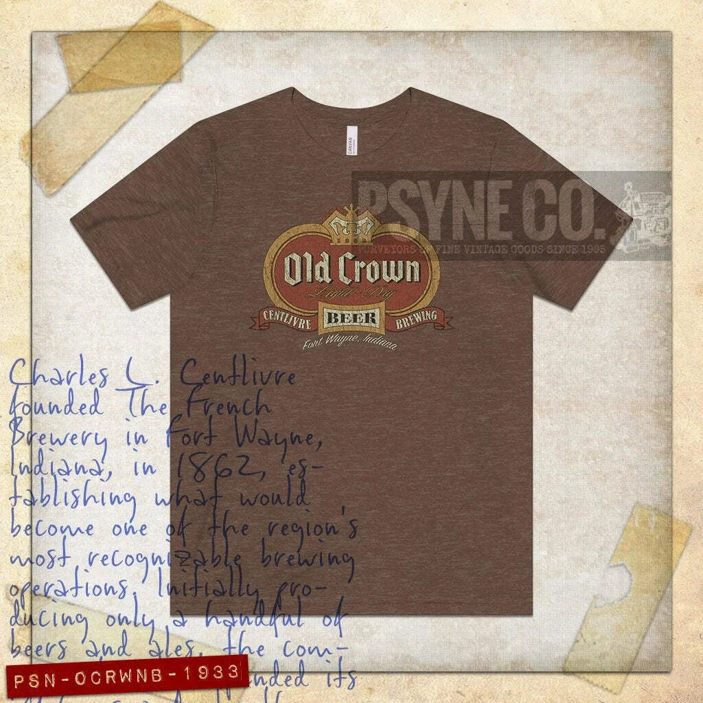 Old Crown Beer 1933 Vintage Men's - Adult & Kids T-Shirts, Sweatshirts & Hoodies apparel design preview 1