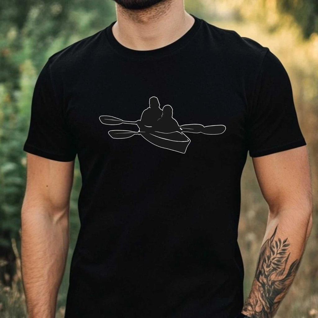 Mens Kayak Canoe Nature Motif Cotton Size XS to 5XL - Adult & Kids T-Shirts, Sweatshirts & Hoodies apparel design preview 1