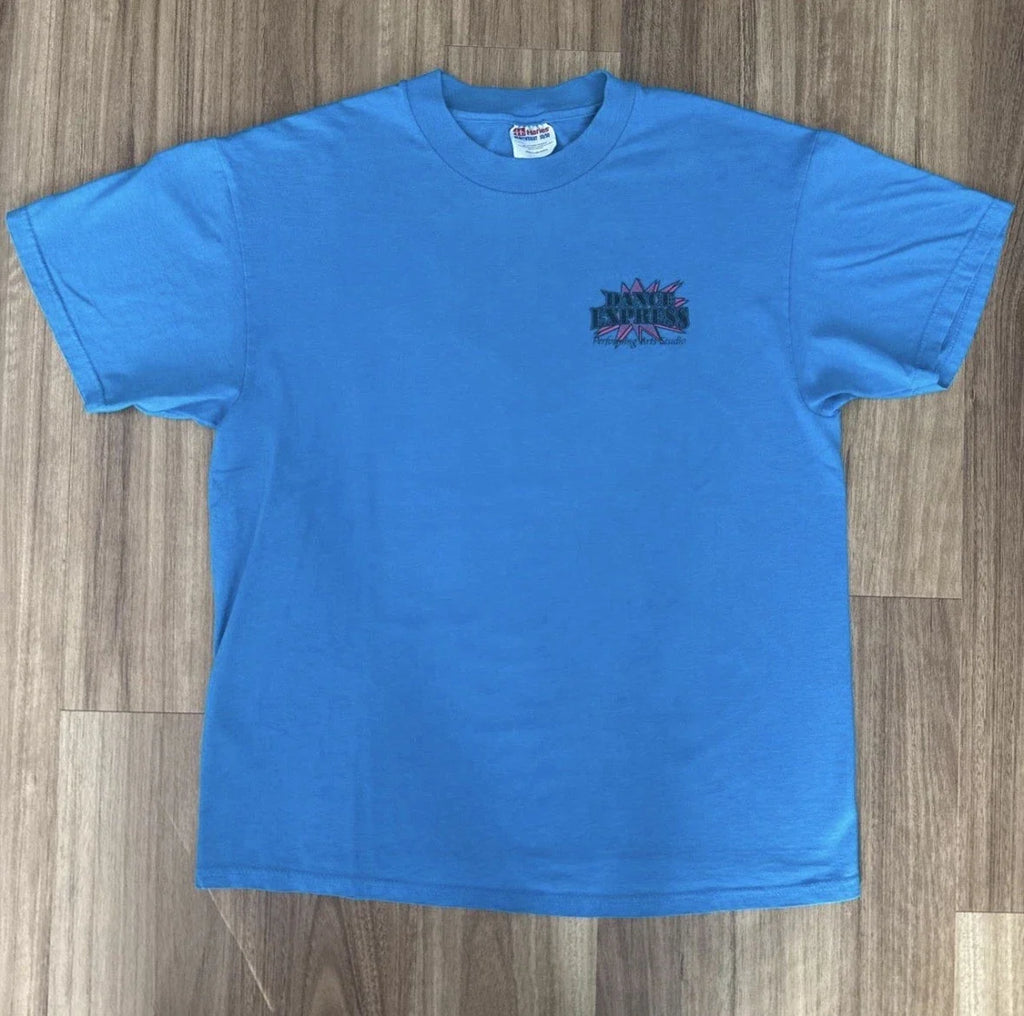 Hanes Heavyweight Y2K Dance Express Blue Men's L - Adult & Kids T-Shirts, Sweatshirts & Hoodies apparel design preview 1