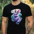 Mens Cute Purple Bunny Motif Cotton Size XS to 5XL - Adult & Kids T-Shirts, Sweatshirts & Hoodies apparel design preview 1
