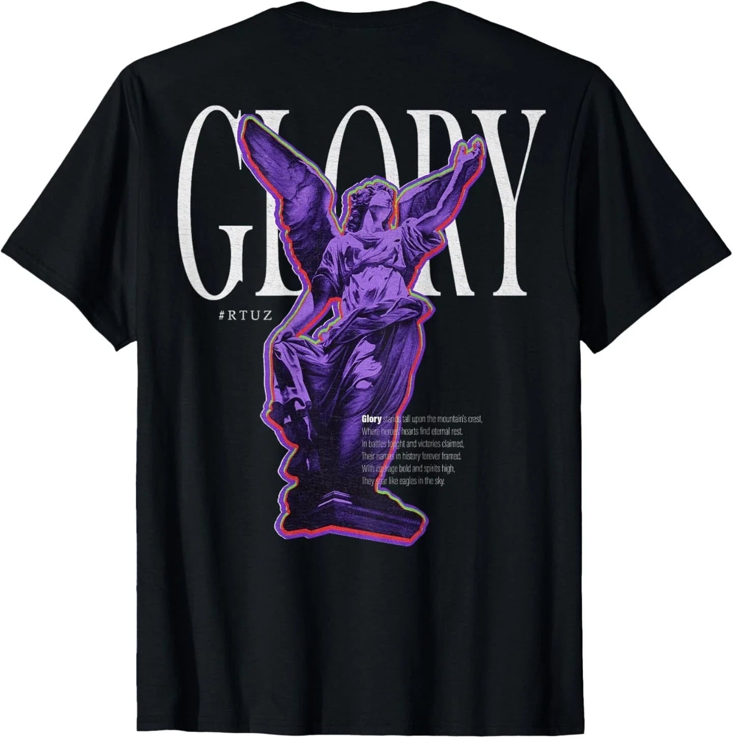 Modern hip hop vintage Angel urban back print - Adult & Kids T-Shirts, Sweatshirts & Hoodies apparel design preview 1