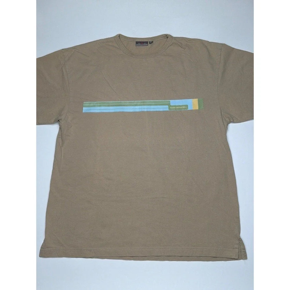 Westbound Mens Tan Graphic Size M Short Sleeve Casual - Adult & Kids T-Shirts, Sweatshirts & Hoodies apparel design preview 1