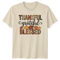 Thankful Grateful Blessed Fall Pumpkin Thanksgiving - Adult & Kids T-Shirts, Sweatshirts & Hoodies apparel design preview 1