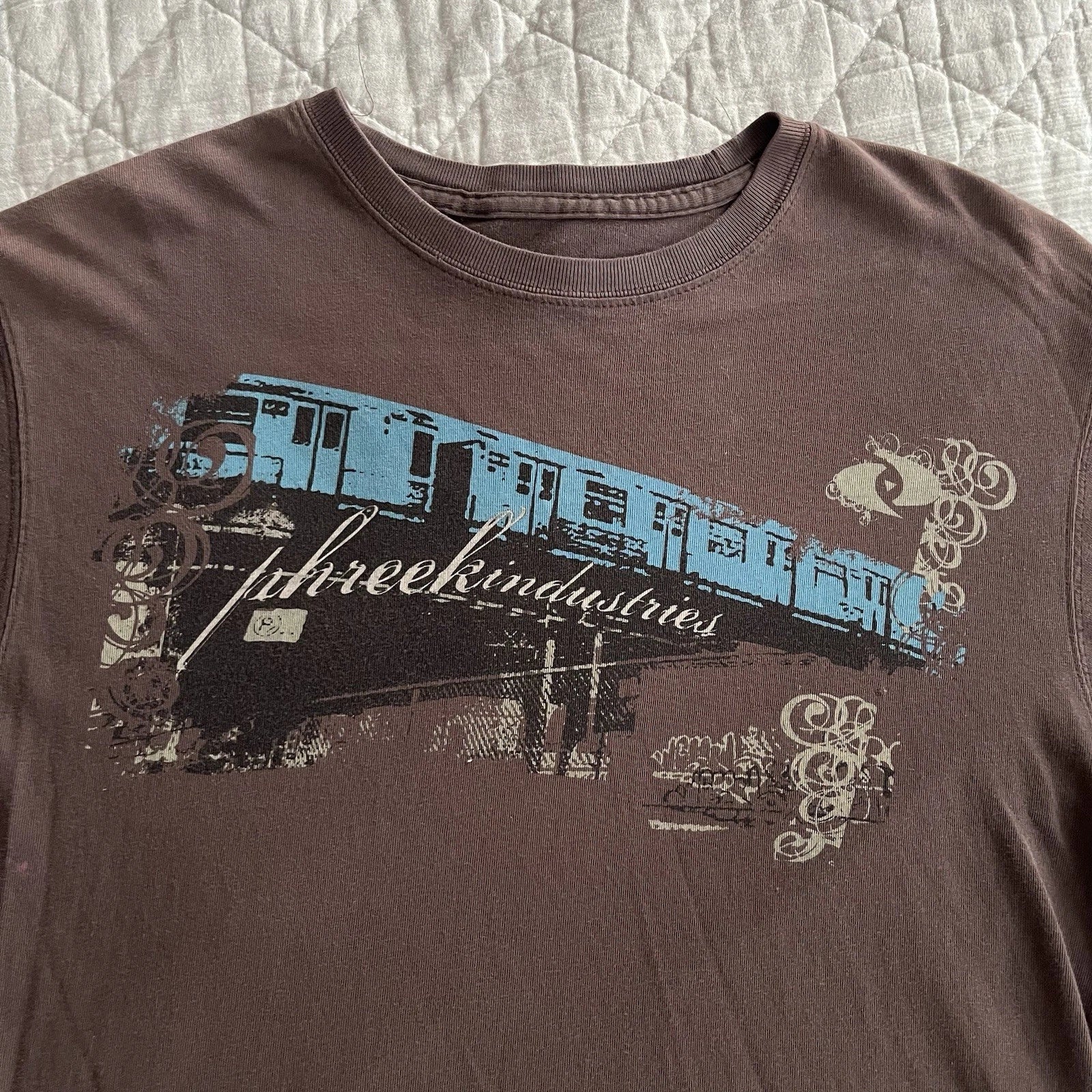 Y2K Phreek Industries Subway Size S/M Faded Brown - Adult & Kids T-Shirts, Sweatshirts & Hoodies apparel design preview 1