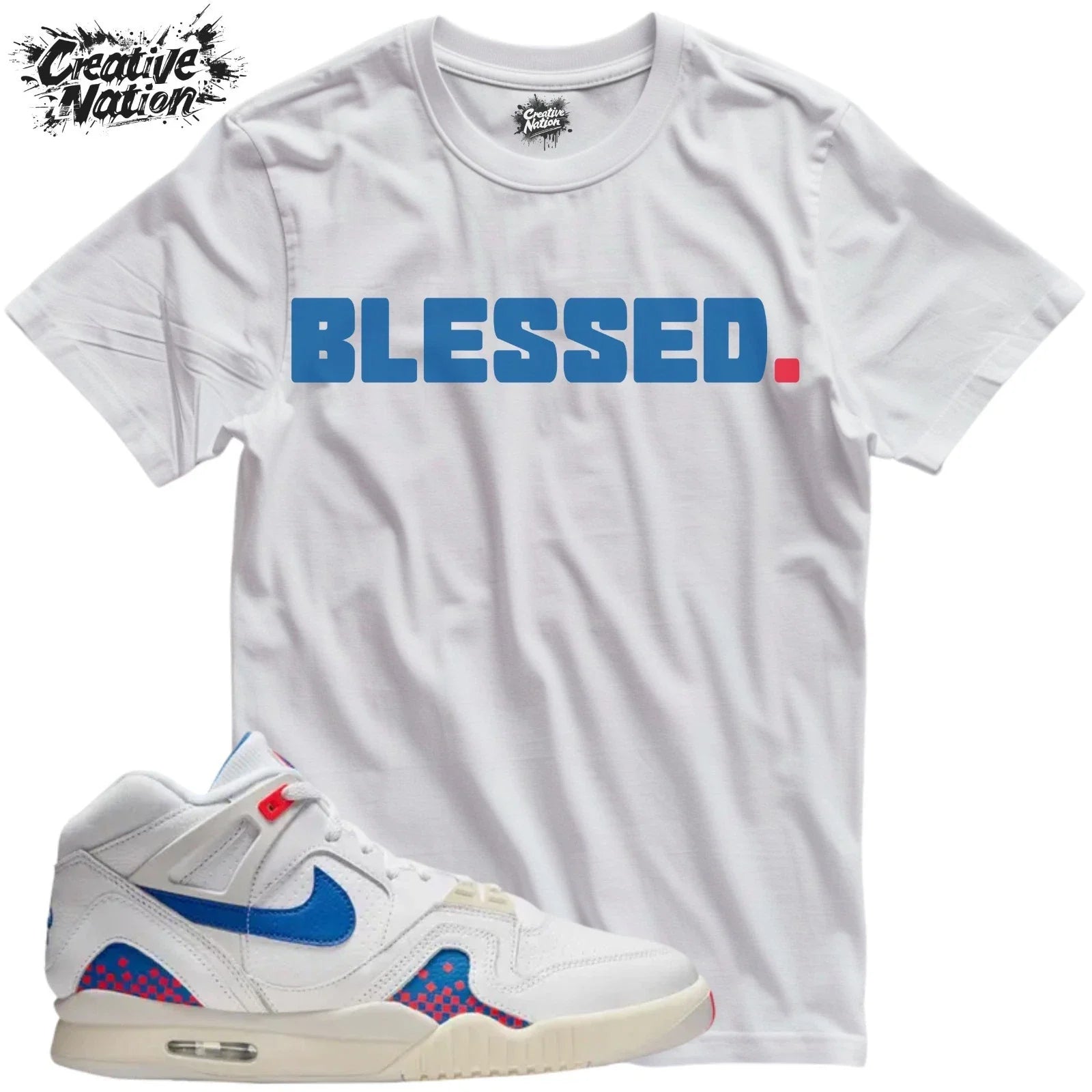 To Match Air Tech Challenge II Pixel Court Blessed - Adult & Kids T-Shirts, Sweatshirts & Hoodies apparel design preview 1