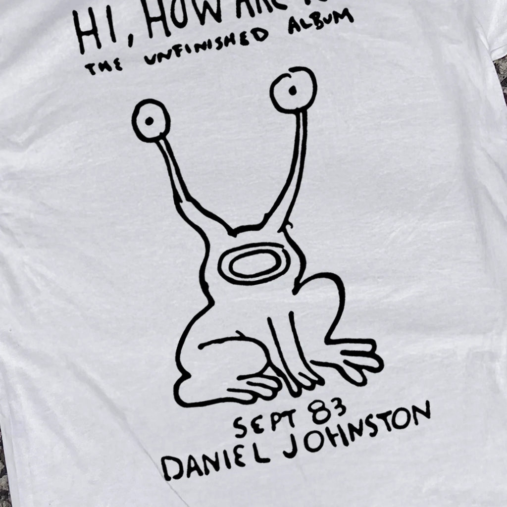 Daniel Johnston 'Hi, How Are You?' Classic White XL - Adult & Kids T-Shirts, Sweatshirts & Hoodies apparel design preview 1