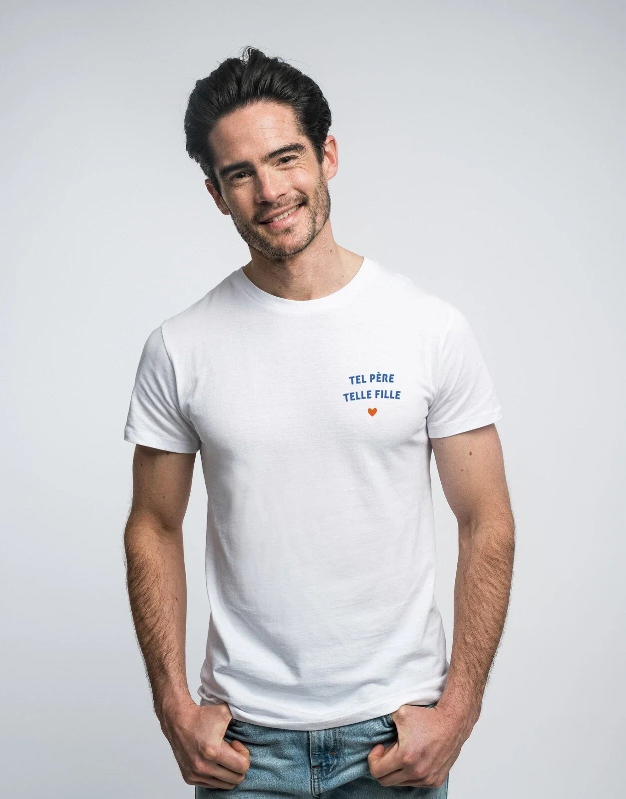 Men's Short Sleeve White, LIKE FATHER DAUGHTER HEART - Adult & Kids T-Shirts, Sweatshirts & Hoodies apparel design preview 1