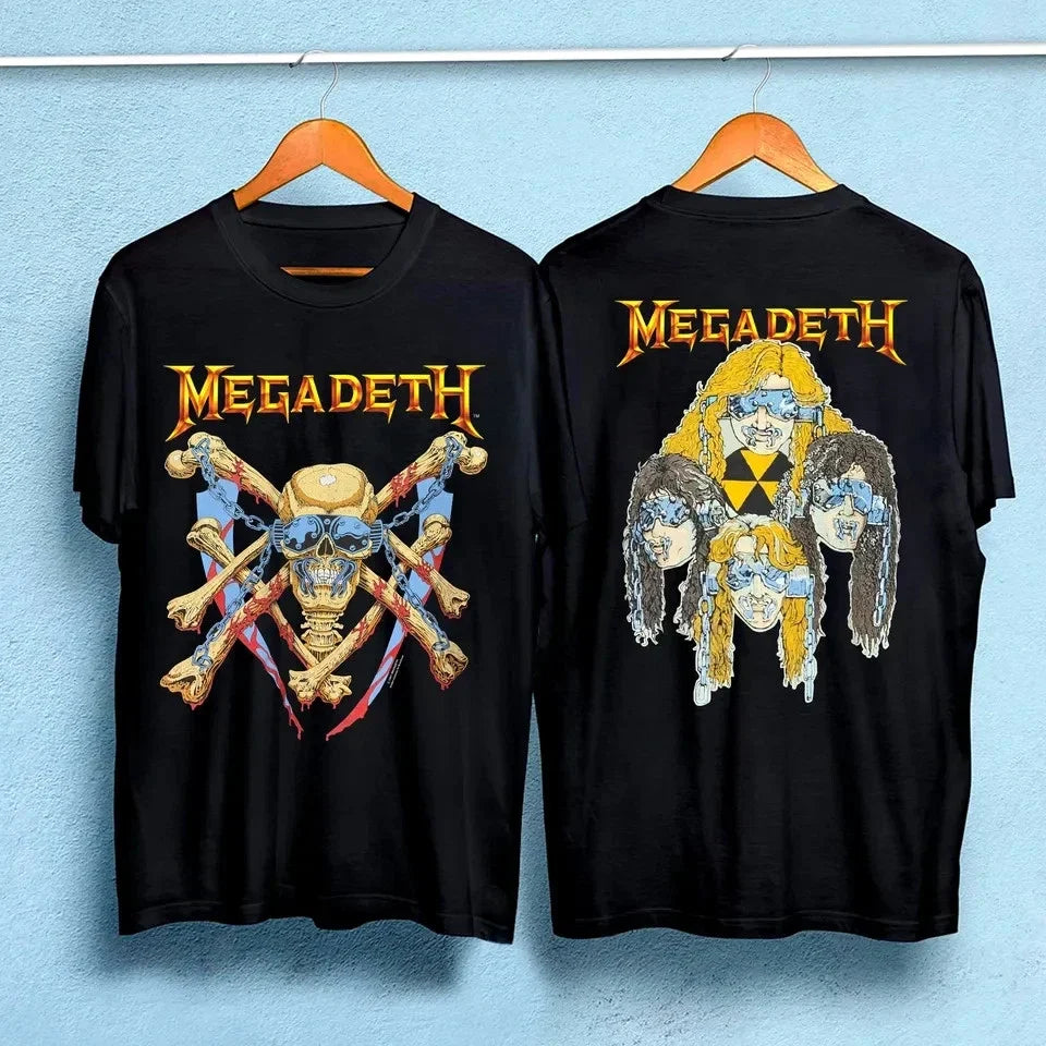 MEGADETH 1991 Vintage Vic Rattlehead Metal - Adult & Kids T-Shirts, Sweatshirts & Hoodies apparel design preview 1