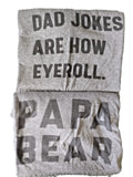 "PAPA BEAR" and "DAD JOKES ARE HOW EYEROLL" two XL - Adult & Kids T-Shirts, Sweatshirts & Hoodies apparel design preview 1