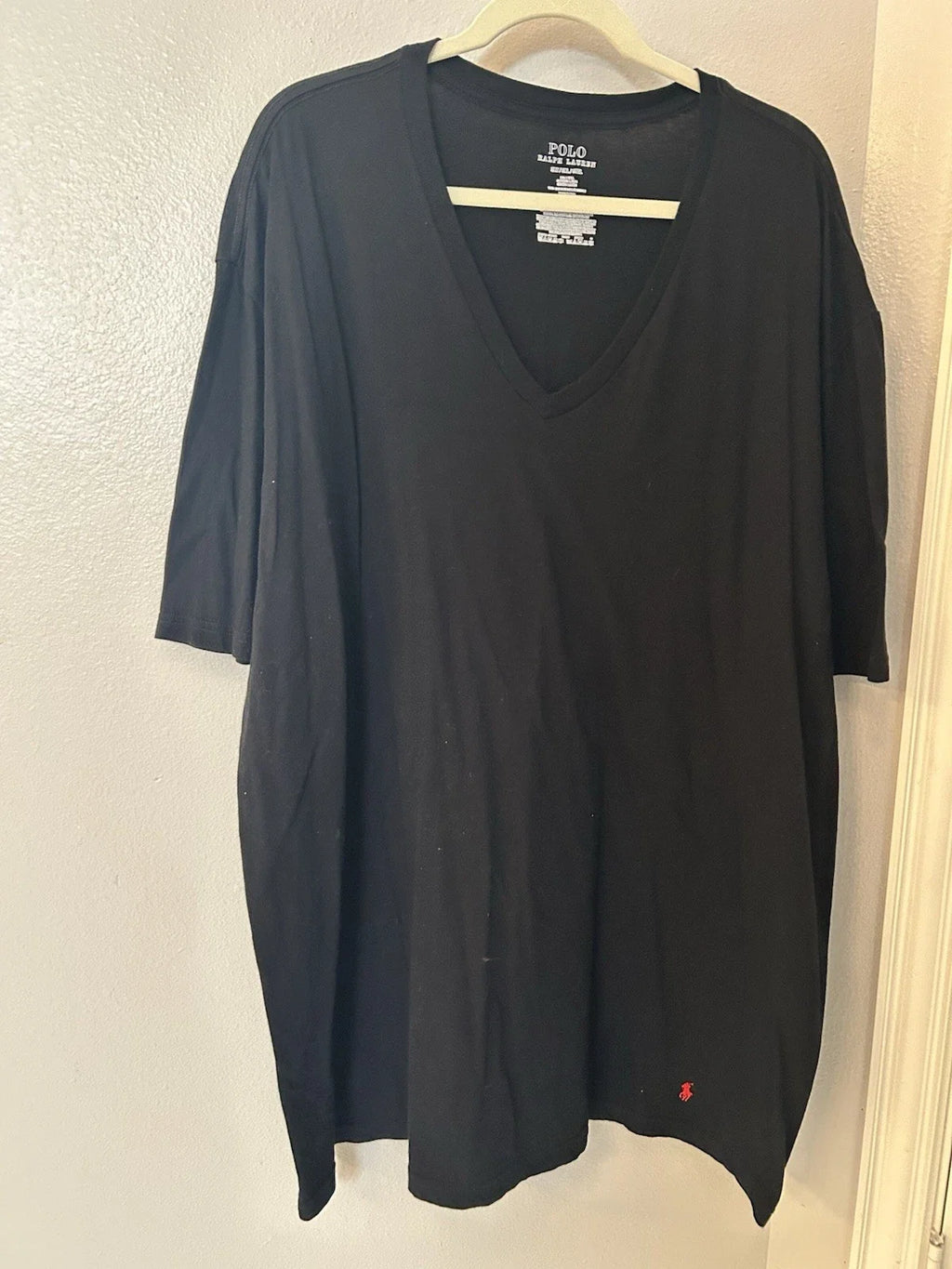 Ralph Lauren Mens Short Sleeve Black Pony V Neck 3XLT - Adult & Kids T-Shirts, Sweatshirts & Hoodies apparel design preview 1