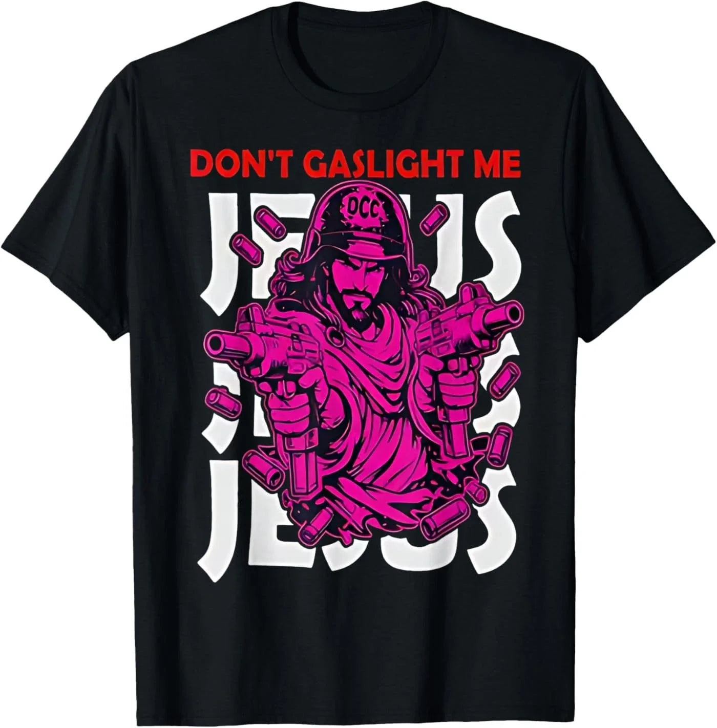 Don't Gaslight Me Jesus Funny Meme - Adult & Kids T-Shirts, Sweatshirts & Hoodies apparel design preview 1