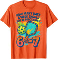 How Many Days Funny 67 Meme Pickleball Practice - Adult & Kids T-Shirts, Sweatshirts & Hoodies apparel design preview 1