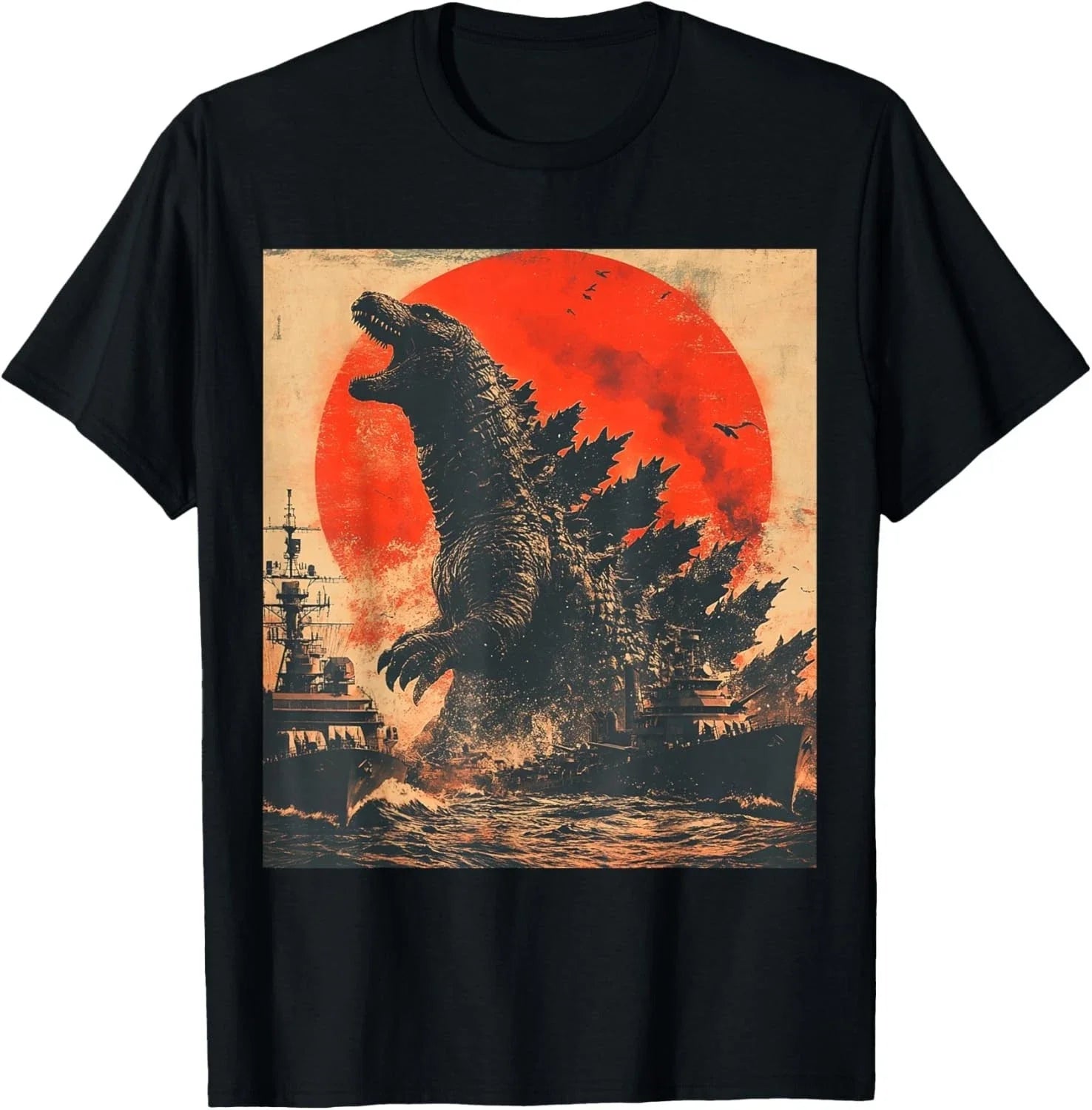 Retro Vintage Japanese Legendary Monster Kaiju - Adult & Kids T-Shirts, Sweatshirts & Hoodies apparel design preview 1