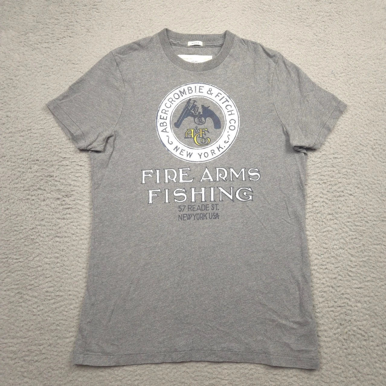 Abercrombie Fitch Y2K Fire Arms Fishing Mens L Muscle - Adult & Kids T-Shirts, Sweatshirts & Hoodies apparel design preview 1