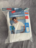 Hanes Premium 6pk Crew Neck Original Fit White NEW - Adult & Kids T-Shirts, Sweatshirts & Hoodies apparel design preview 1