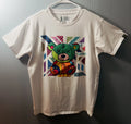 Mens Bleeker Mercer Abstract Bear White w/ Multicolor - Adult & Kids T-Shirts, Sweatshirts & Hoodies apparel design preview 1