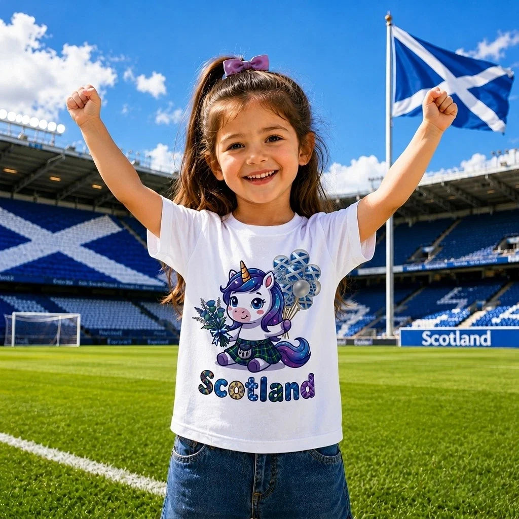 Scotland Unicorn Scottish Cute Animal Gift - Adult & Kids T-Shirts, Sweatshirts & Hoodies apparel design preview 1