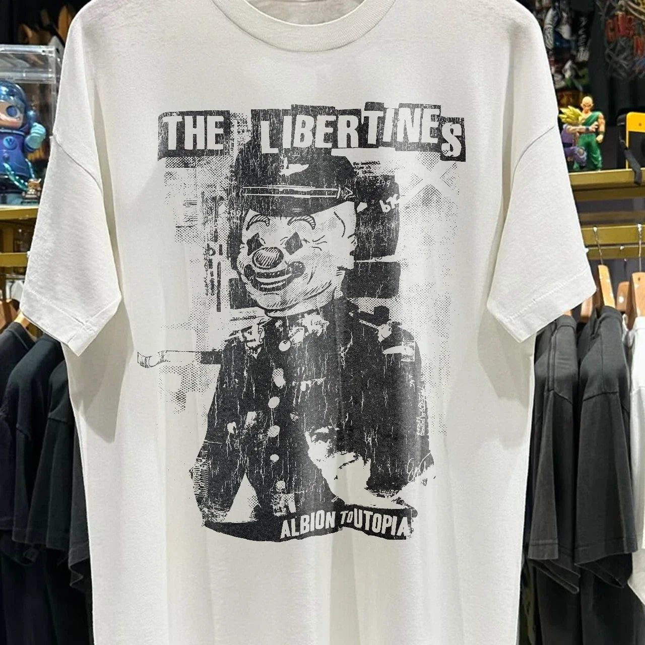 2003 Libertines 'Albion To Utopia' Classic White XL - Adult & Kids T-Shirts, Sweatshirts & Hoodies apparel design preview 1