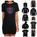 Psychedelic Hamsa Hand Mandala Trippy Boho Hipster - Adult & Kids T-Shirts, Sweatshirts & Hoodies apparel design preview 1