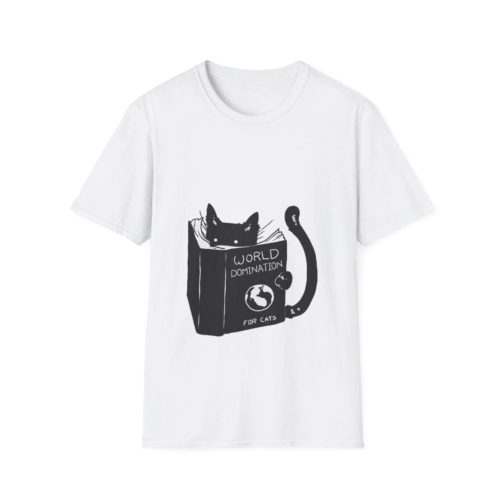 Cat Reading Funny Lover Humorous Kitten Graphic - Adult & Kids T-Shirts, Sweatshirts & Hoodies apparel design preview 1