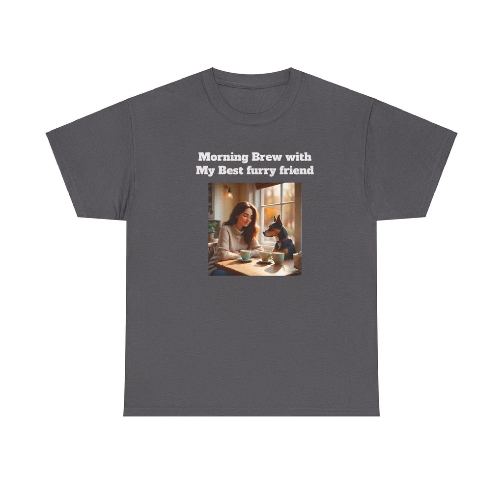 Coffee Lovers Women with Dog Design - Adult & Kids T-Shirts, Sweatshirts & Hoodies apparel design preview 1