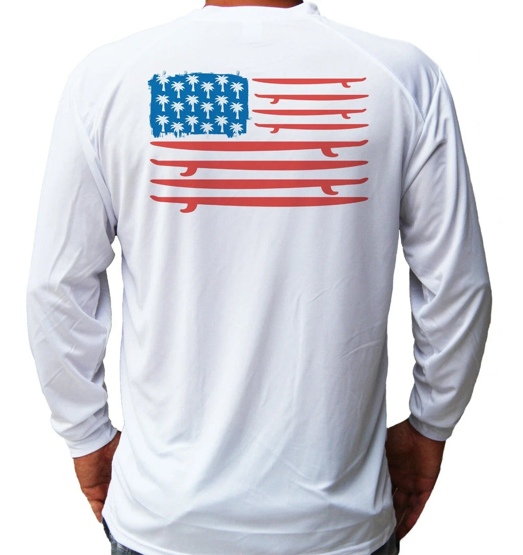 Surfing Surfer Flag Ocean Beach UPF 50 UV Protection - Adult & Kids T-Shirts, Sweatshirts & Hoodies apparel design preview 1