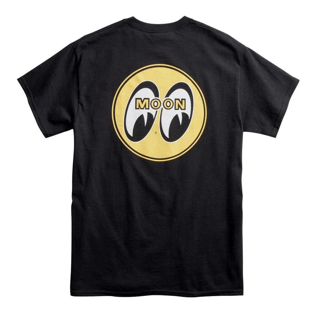 Men's Mooneyes Moon Classic Yellow Logo Black Cotton - Adult & Kids T-Shirts, Sweatshirts & Hoodies apparel design preview 1