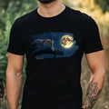 Mens Leopard Full Moon Print Cotton Size XS to 5XL - Adult & Kids T-Shirts, Sweatshirts & Hoodies apparel design preview 1