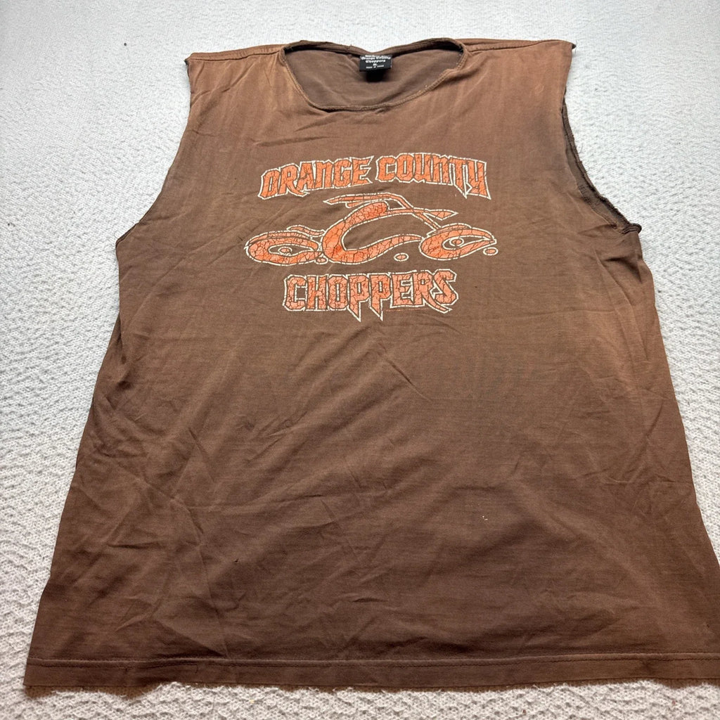 Orange County Choppers Size XL Brown Biker Y2K - Adult & Kids T-Shirts, Sweatshirts & Hoodies apparel design preview 1