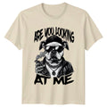 Cool Bulldog Are You Looking At Me Gangster Dog - Adult & Kids T-Shirts, Sweatshirts & Hoodies apparel design preview 1