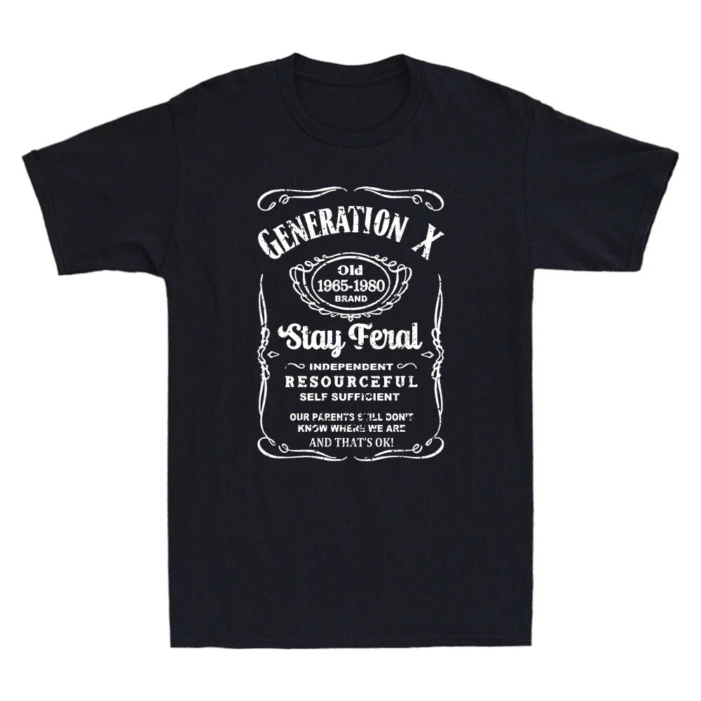 Generation X Stay Feral Resourceful Self Sufficient - Adult & Kids T-Shirts, Sweatshirts & Hoodies apparel design preview 1