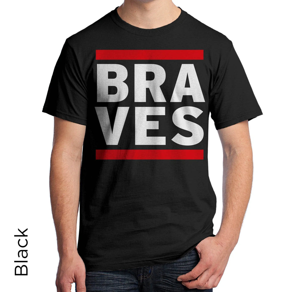 Braves 80's Retro Atlanta DJ Music Urban Hip Hop - Adult & Kids T-Shirts, Sweatshirts & Hoodies apparel design preview 1
