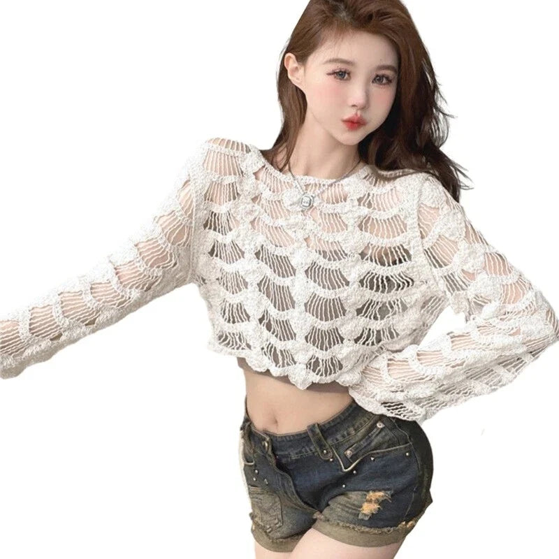 Fashionable Crocheted Top Lightweight Knitwear for - Adult & Kids T-Shirts, Sweatshirts & Hoodies apparel design preview 1