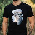 Mens Snow Leopard Print Cotton Size XS to 5XL - Adult & Kids T-Shirts, Sweatshirts & Hoodies apparel design preview 1