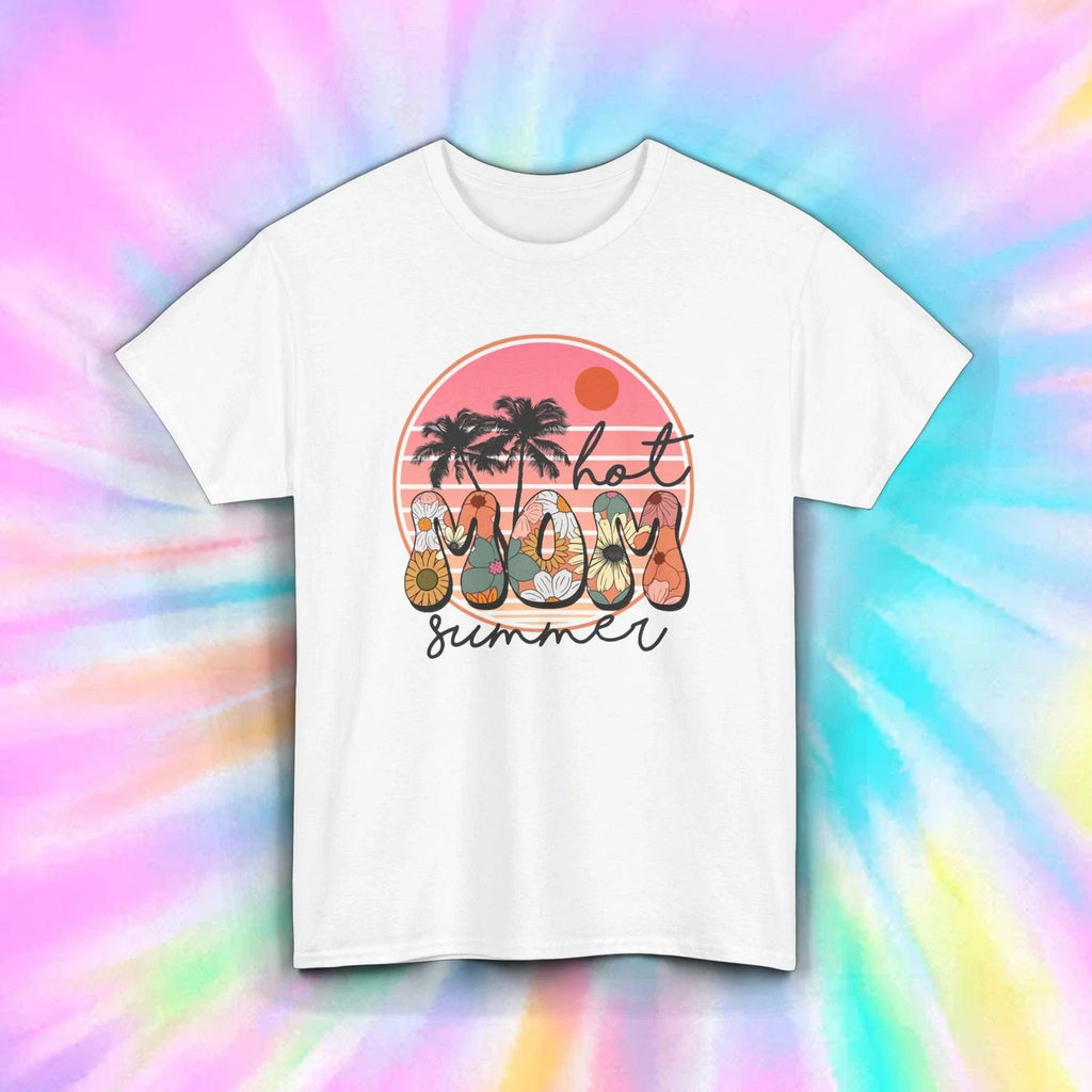 Hot Mom Summer Floral Beach Retro Aesthetic Vacation - Adult & Kids T-Shirts, Sweatshirts & Hoodies apparel design preview 1