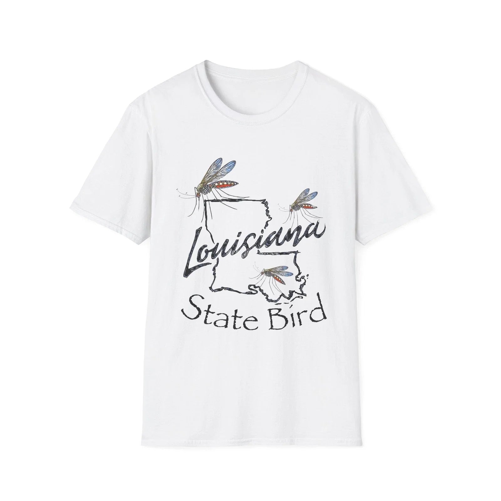 Louisiana State Bird "The Mosquito" Unisex Softstyle - Adult & Kids T-Shirts, Sweatshirts & Hoodies apparel design preview 1