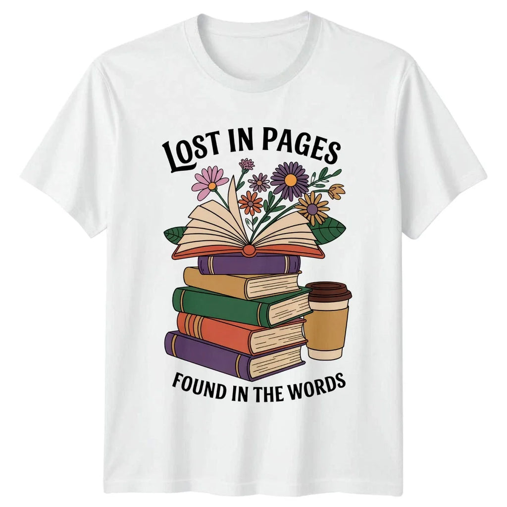 Lost In Pages Found Book Lovers Reading - Adult & Kids T-Shirts, Sweatshirts & Hoodies apparel design preview 1