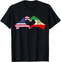 Persian American Flag USA Persia Heritage Heart Gift - Adult & Kids T-Shirts, Sweatshirts & Hoodies apparel design preview 1