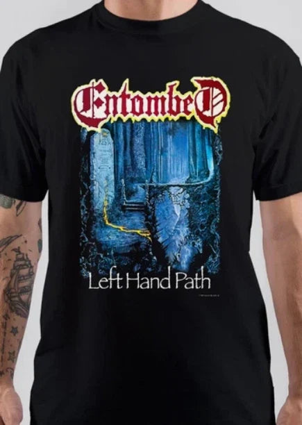 Entombed Band Left Hand Path Short Sleeve Black Size - Adult & Kids T-Shirts, Sweatshirts & Hoodies apparel design preview 1