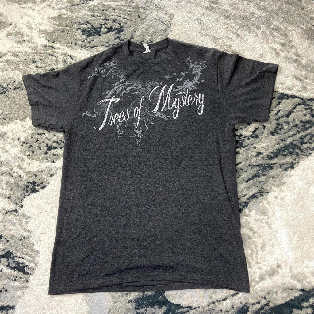 Vintage Y2K Grunge Trees of Mystery Size Medium Gray - Adult & Kids T-Shirts, Sweatshirts & Hoodies apparel design preview 1
