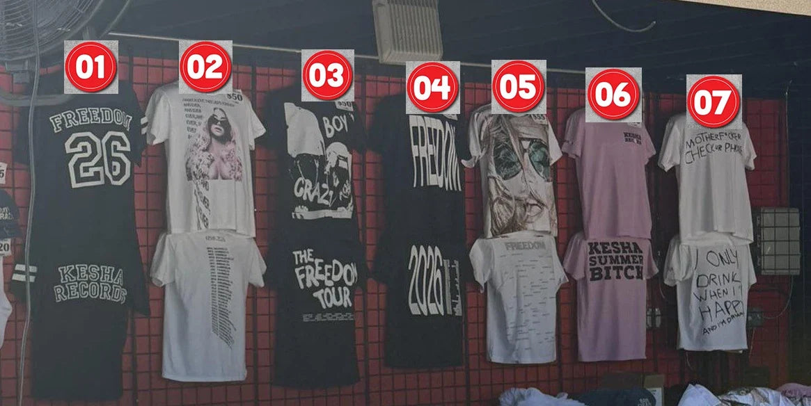 Kesha Freedom Tour 2026 Merch, Reprint - Adult & Kids T-Shirts, Sweatshirts & Hoodies apparel design preview 1