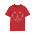 Heart Campfire Outline Perfect for Valentine's or - Adult & Kids T-Shirts, Sweatshirts & Hoodies apparel design preview 1